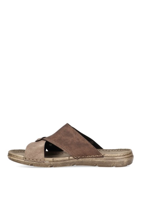 Sandalia de hombre ARIZONA 8013 marron sintetico suela plana