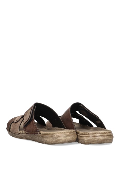 Sandalia de hombre ARIZONA 8013 marron sintetico suela plana