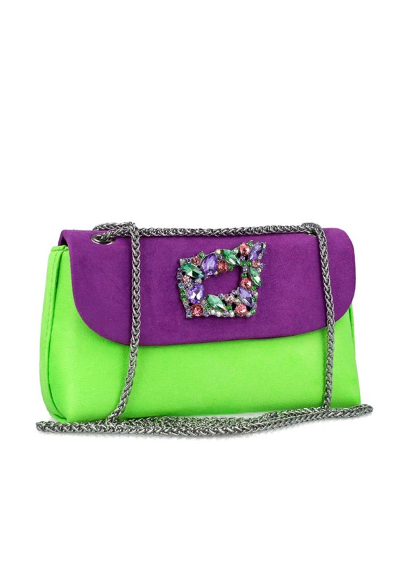 Bolso fiesta de mujer MENBUR 85667 lila sintetico 