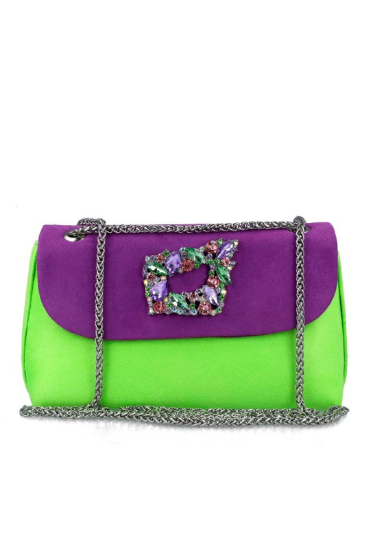 Bolso fiesta de mujer MENBUR 85667 lila sintetico 