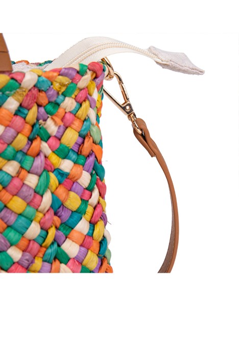 Bolso de mujer Luna Collection emma 2 multicolor rafia 
