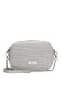 Bolso bandolera pequeña de mujer Luna Collection aurora 1 plata rafia 