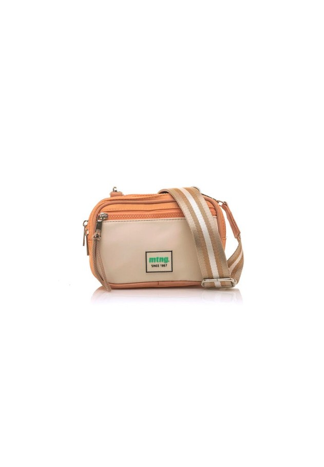 Bolso bandolera pequeña de mujer MUSTANG aural naranja textil  