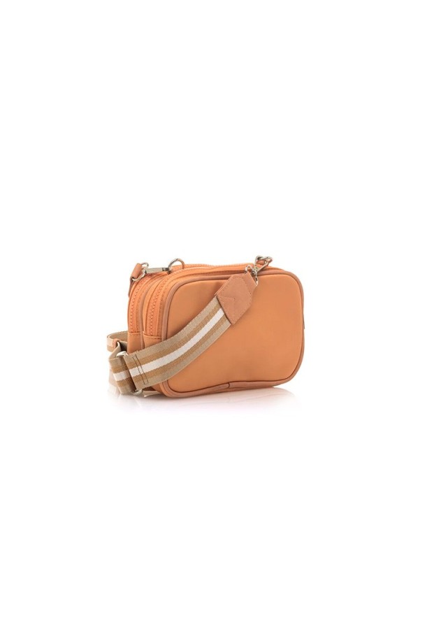 Bolso bandolera pequeña de mujer MUSTANG aural naranja textil  