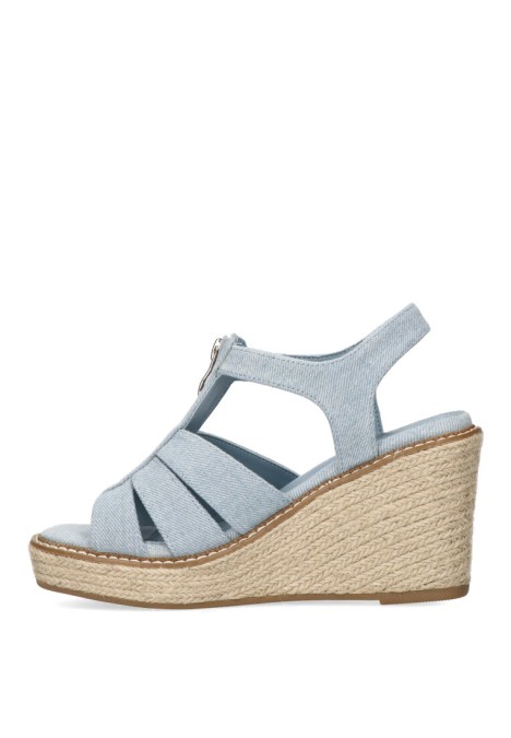 Sandalia de mujer XTI 142764 jeans sintetico cuña alta