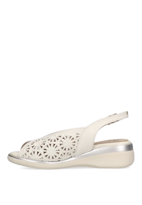 Sandalia plateada de mujer PITILLOS 5593