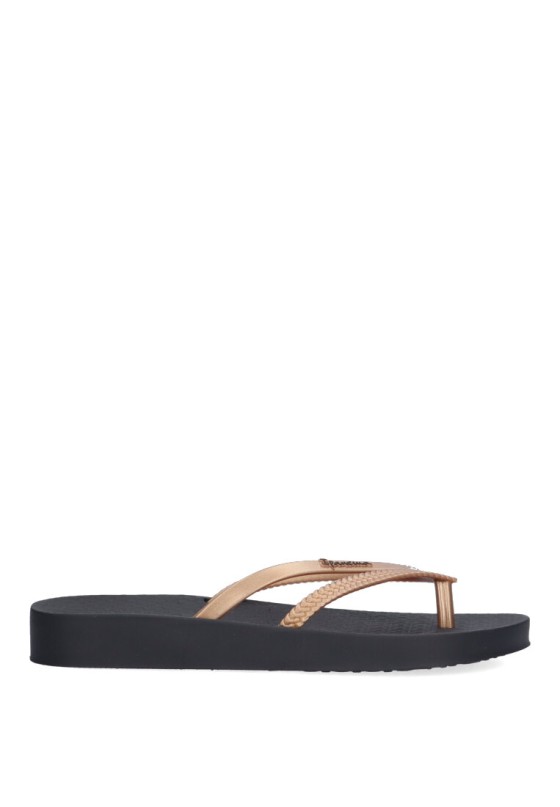 Chanclas sandalias playa de mujer IPANEMA 82840 negro goma cuña media