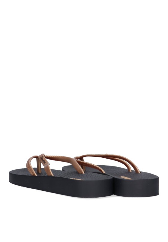 Chanclas sandalias playa de mujer IPANEMA 82840 negro goma cuña media