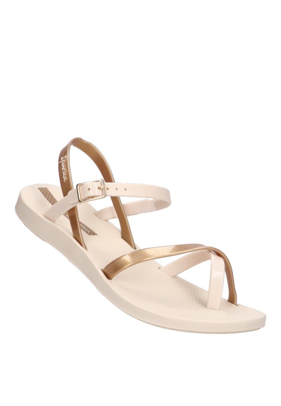 Chanclas sandalias playa de mujer IPANEMA 82842 beige goma suela plana