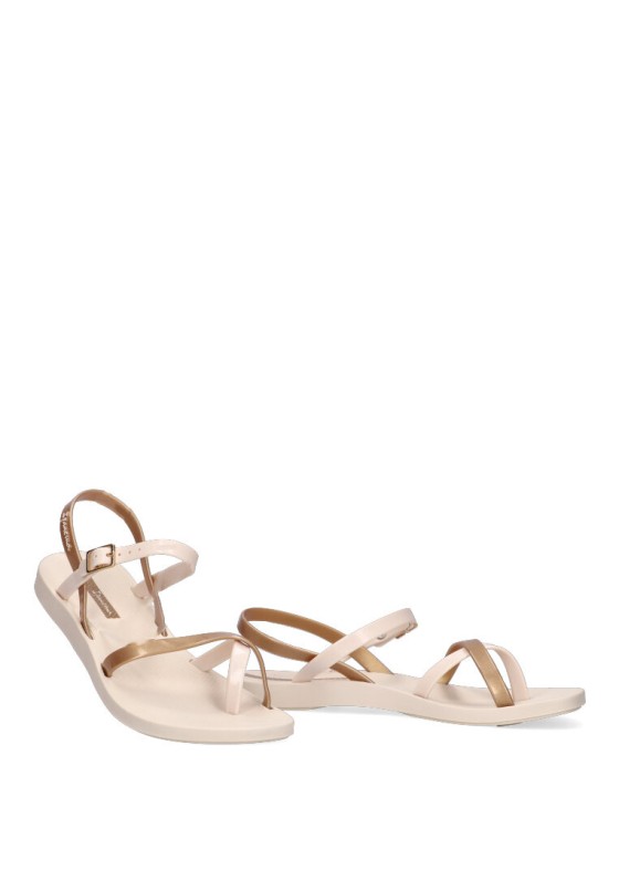 Chanclas sandalias playa de mujer IPANEMA 82842 beige goma suela plana