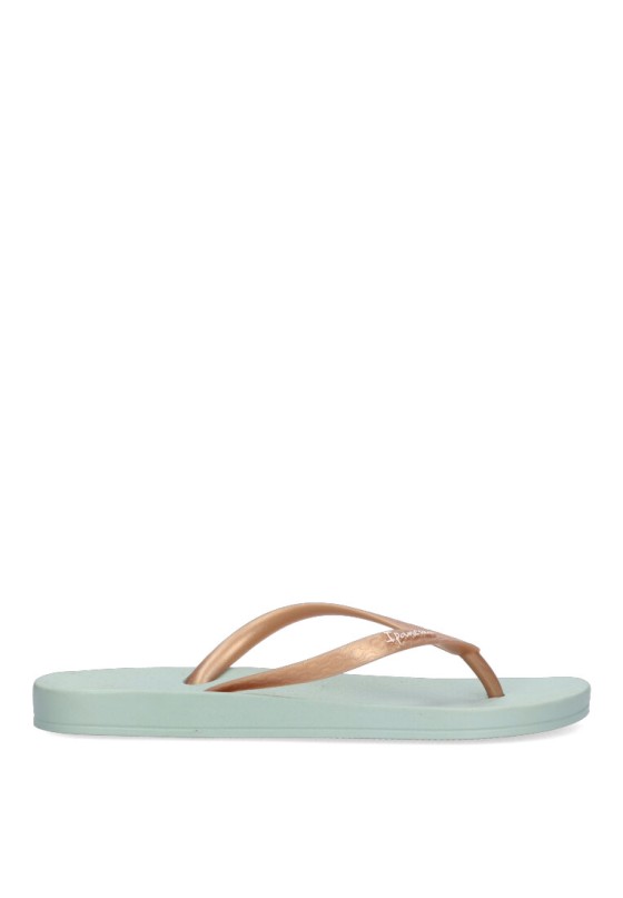 Chanclas sandalias playa de mujer IPANEMA 81030 verde goma suela plana