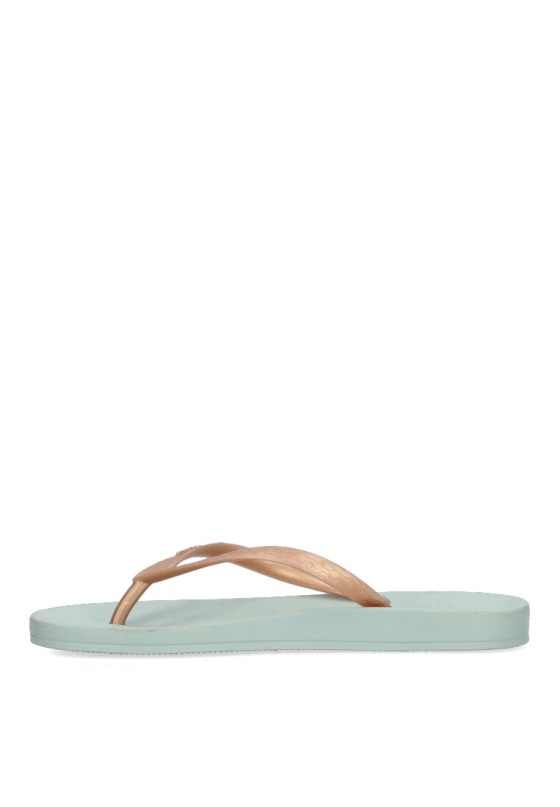 Chanclas sandalias playa de mujer IPANEMA 81030 verde goma suela plana
