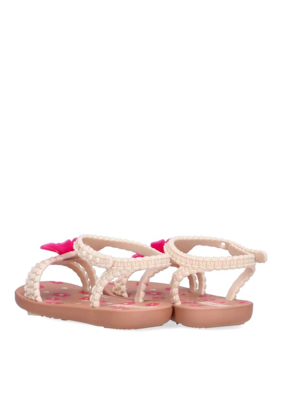 Chanclas sandalias playa de niña IPANEMA 83355 rosa goma suela plana