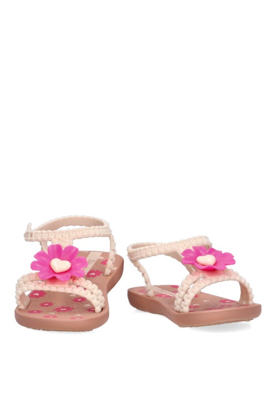 Chanclas sandalias playa de niña IPANEMA 83355 rosa goma suela plana