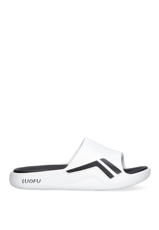 Chanclas sandalias playa de hombre JOMIX su9087 blanco goma suela plana