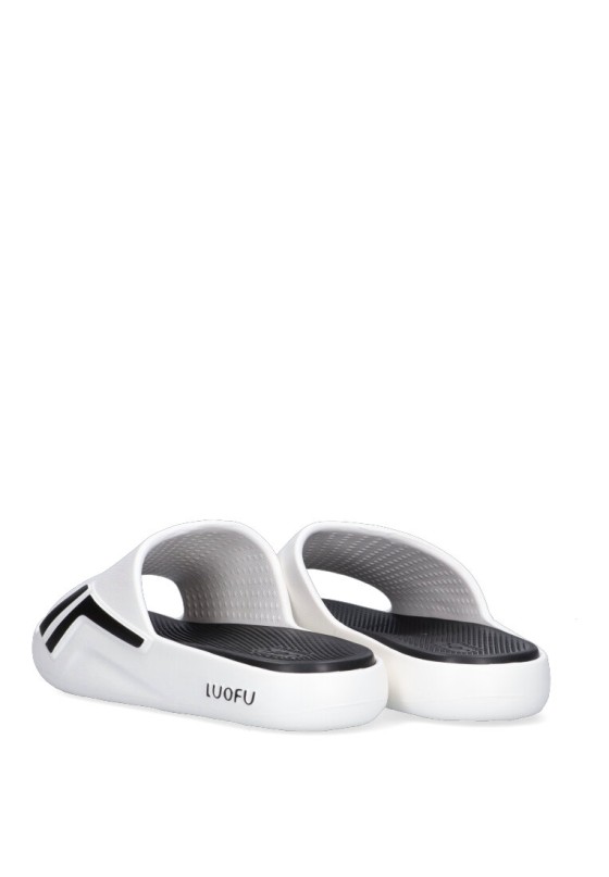 Chanclas sandalias playa de hombre JOMIX su9087 blanco goma suela plana