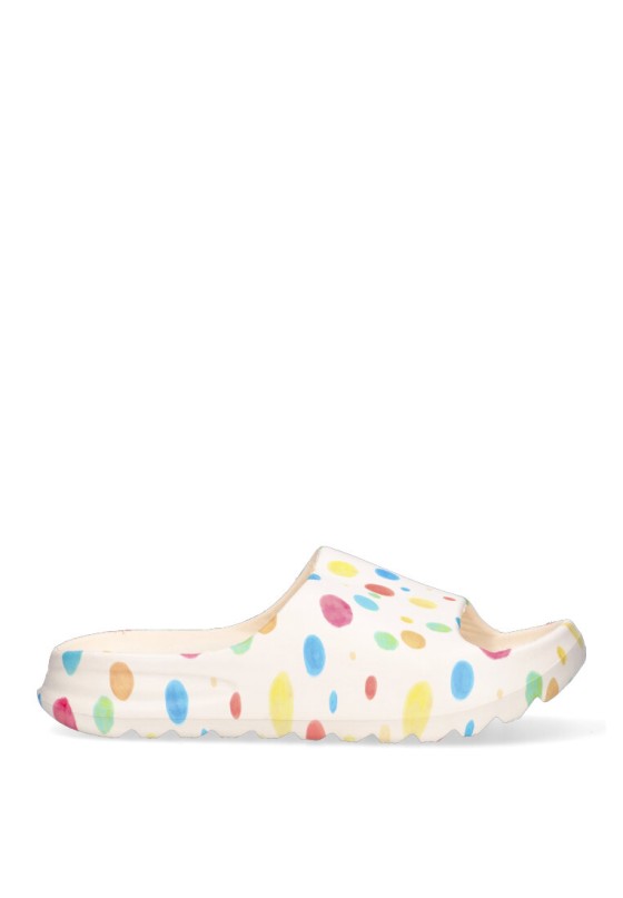 Chanclas sandalias playa de mujer JOMIX sd9030-6 beige goma suela plana