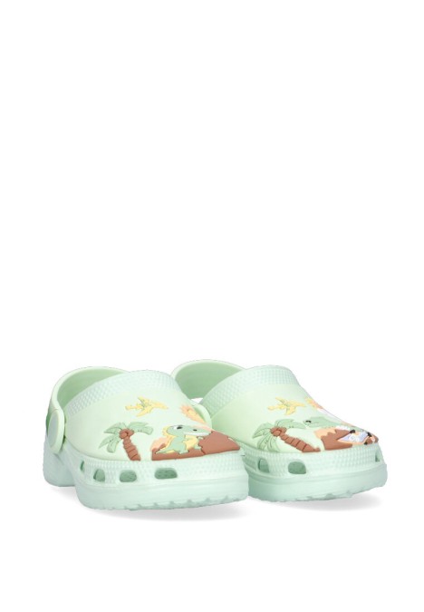 Chanclas sandalias playa de niño JOMIX ss9398 verde goma suela plana
