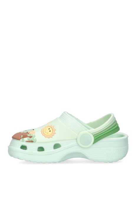 Chanclas sandalias playa de niño JOMIX ss9398 verde goma suela plana