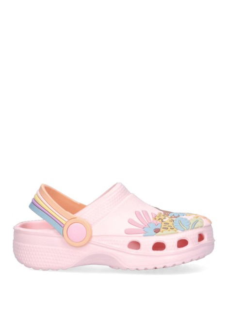 Chanclas sandalias playa de niña JOMIX ss9398 rosa goma suela plana
