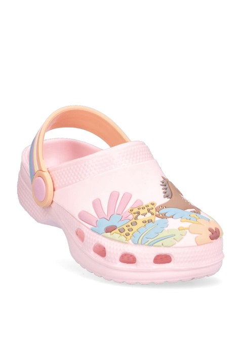 Chanclas sandalias playa de niña JOMIX ss9398 rosa goma suela plana