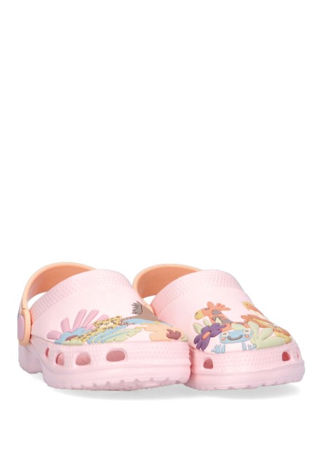 Chanclas sandalias playa de niña JOMIX ss9398 rosa goma suela plana