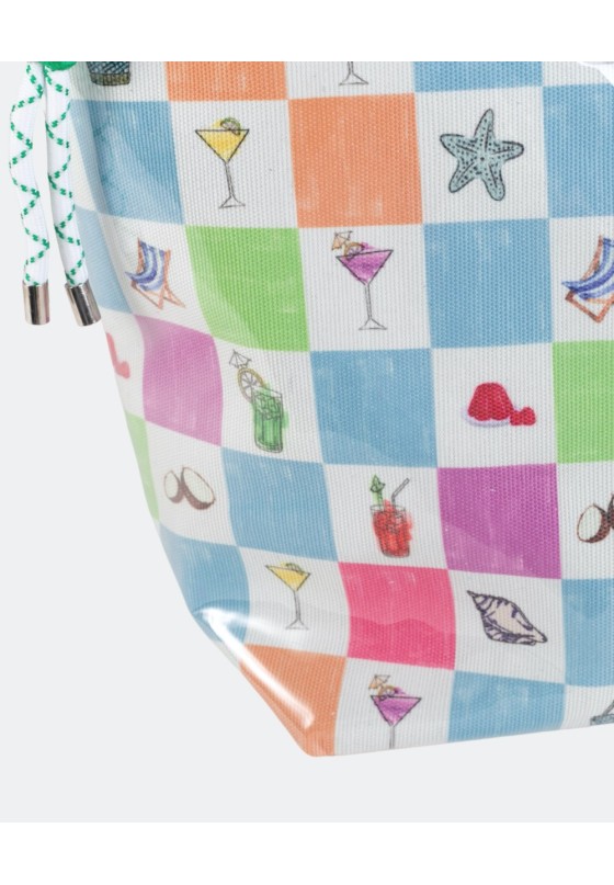 Bolsa playa de mujer KBAS 2962417 multicolor plástico 