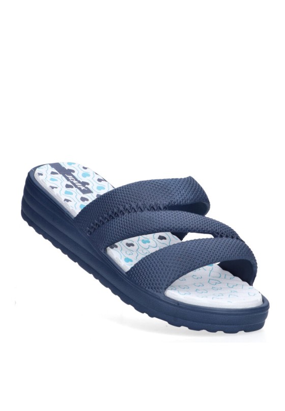 Chanclas sandalias playa de mujer JOMIX sd2627 marino goma cuña media