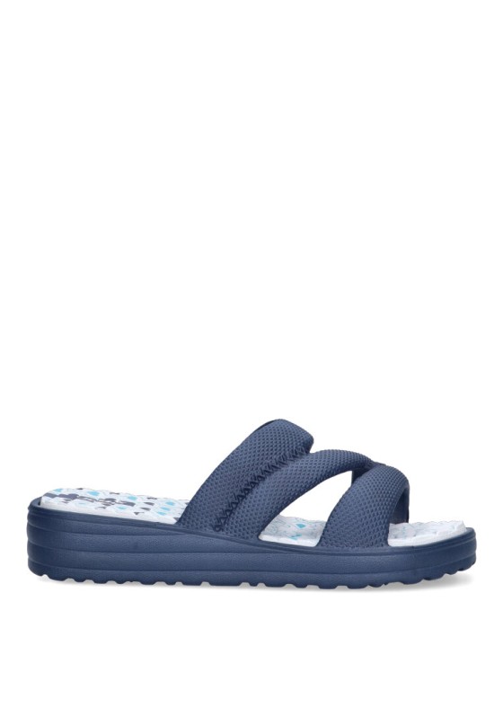 Chanclas sandalias playa de mujer JOMIX sd2627 marino goma cuña media