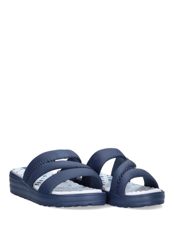 Chanclas sandalias playa de mujer JOMIX sd2627 marino goma cuña media