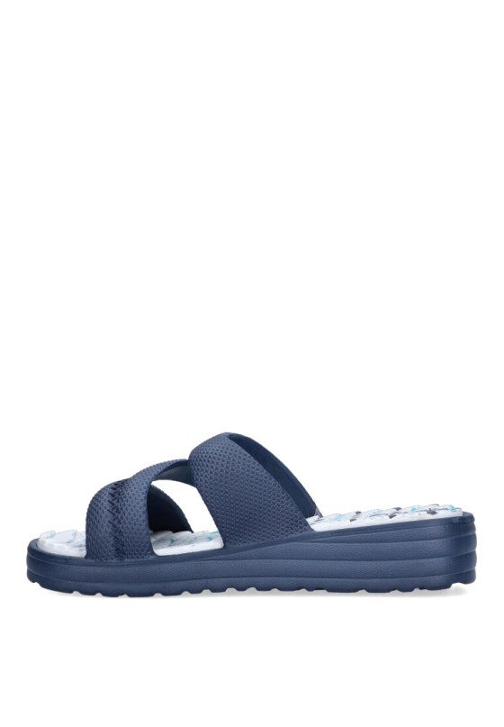 Chanclas sandalias playa de mujer JOMIX sd2627 marino goma cuña media