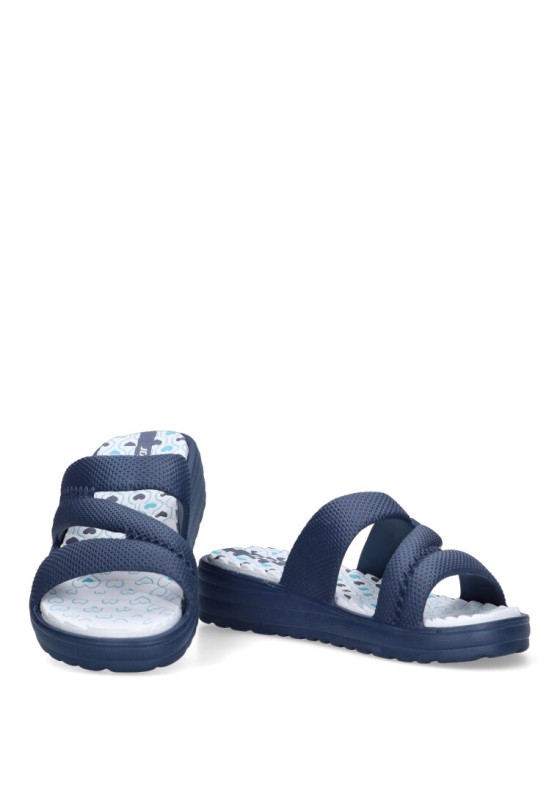 Chanclas sandalias playa de mujer JOMIX sd2627 marino goma cuña media