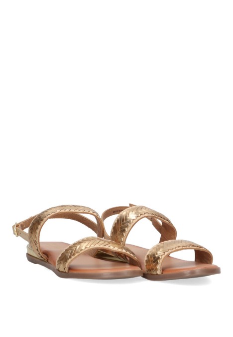 Sandalia de mujer ETIKA 10046 beige sintetico suela plana