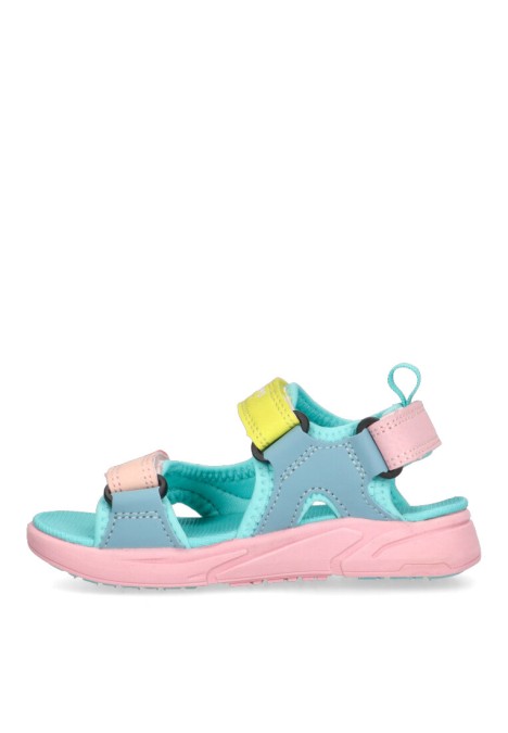 Sandalia de niña GIOSEPPO antillo multicolor textil  suela plana