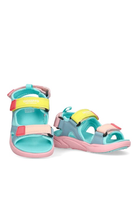 Sandalia de niña GIOSEPPO antillo multicolor textil  suela plana