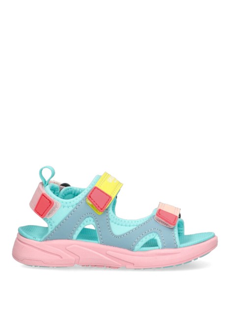 Sandalia de niña GIOSEPPO antillo multicolor textil  suela plana