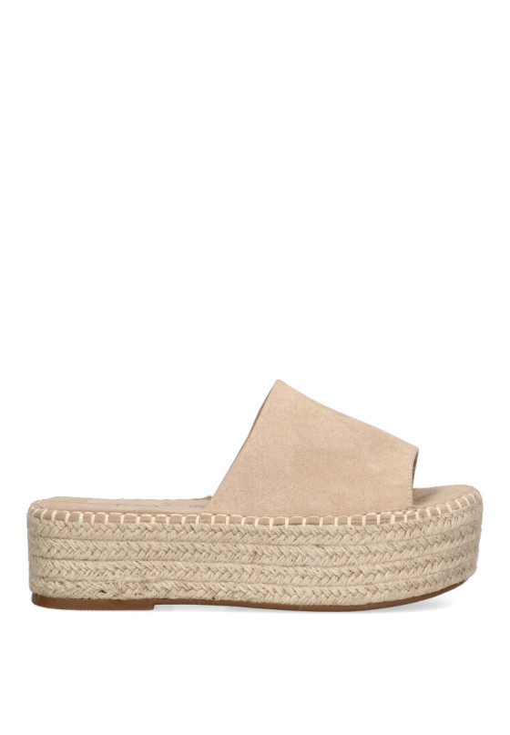 Sandalia de mujer STAY 17-123 beige sintetico suela doble