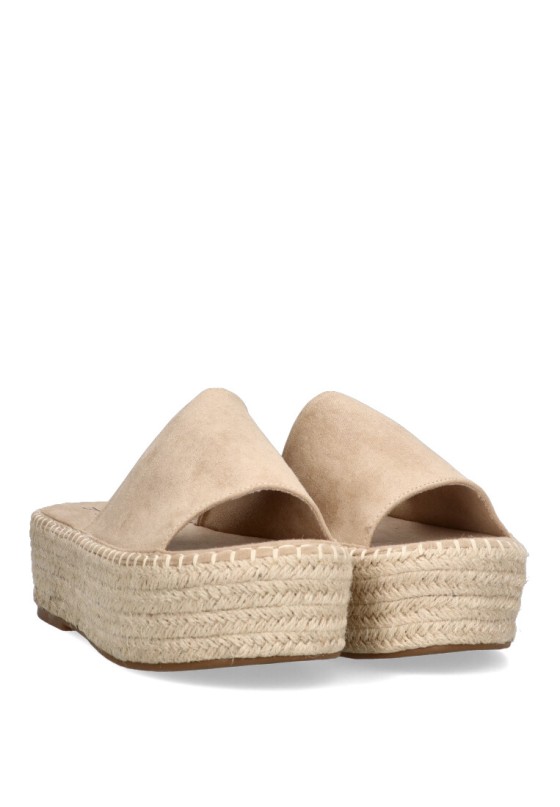 Sandalia de mujer STAY 17-123 beige sintetico suela doble