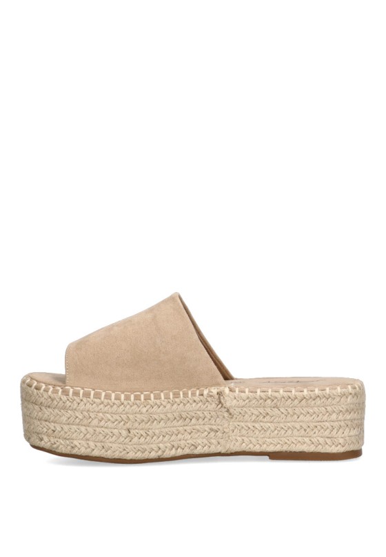 Sandalia de mujer STAY 17-123 beige sintetico suela doble
