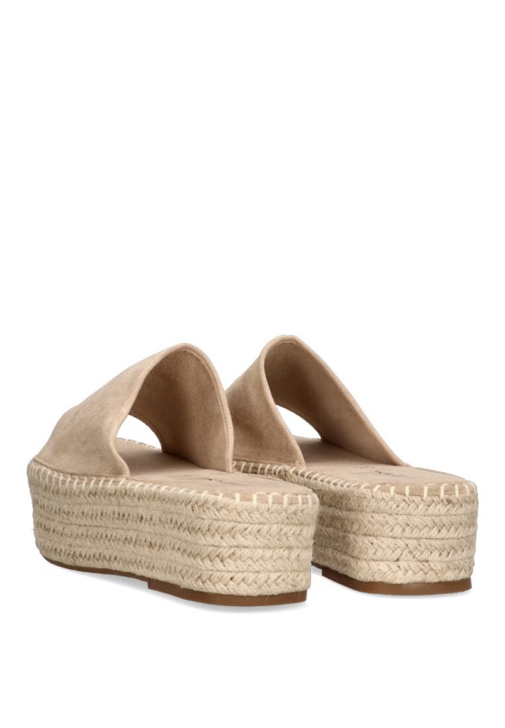 Sandalia de mujer STAY 17-123 beige sintetico suela doble