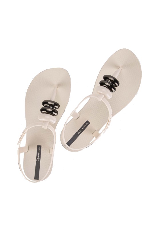Chanclas sandalias playa de mujer IPANEMA 83507 beige goma suela plana