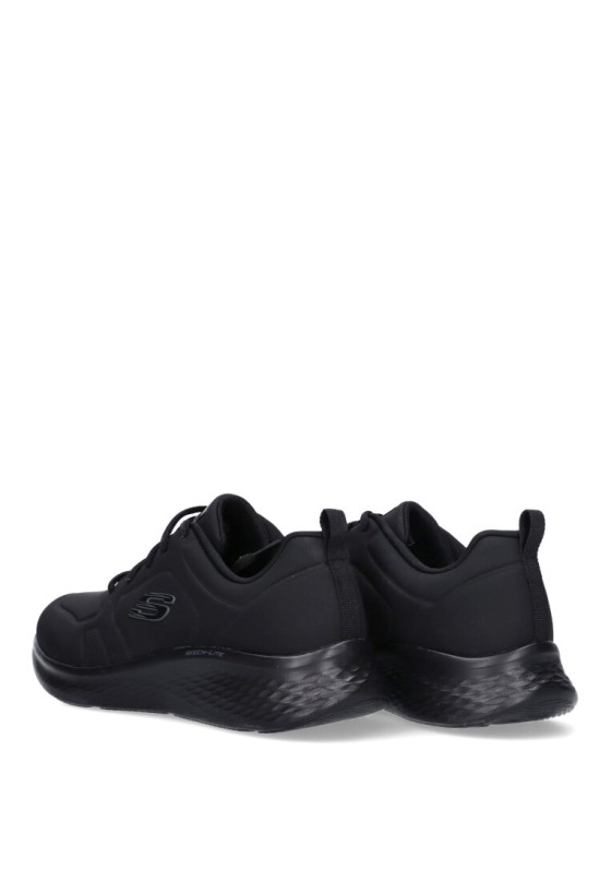 Deportivo de mujer SKECHERS 150047 negro sintetico suela plana