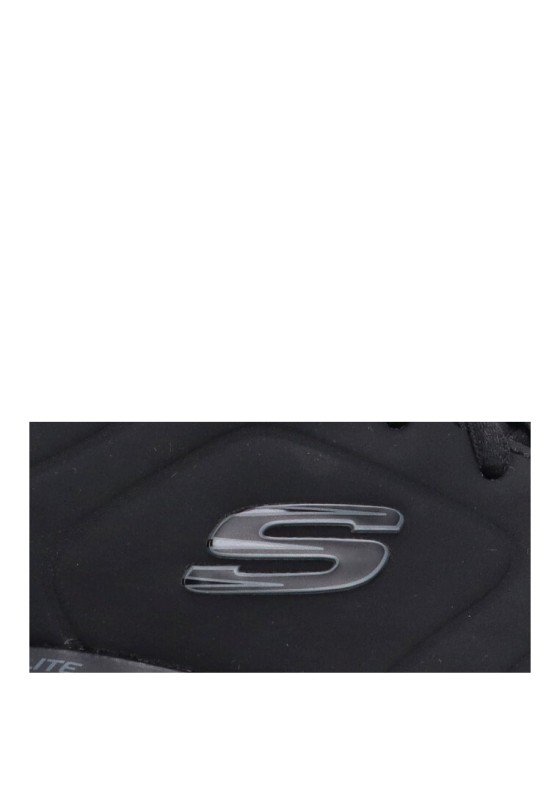 Deportivo de mujer SKECHERS 150047 negro sintetico suela plana