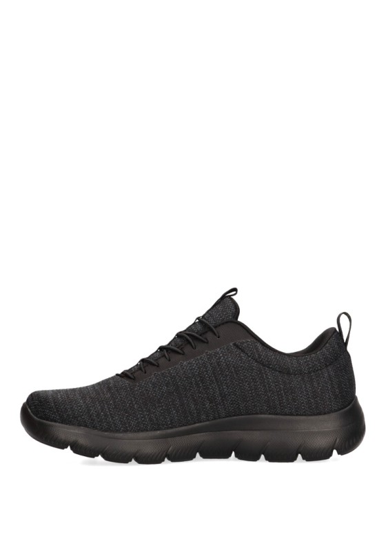 Deportivo de hombre SKECHERS 232697 negro textil  suela plana