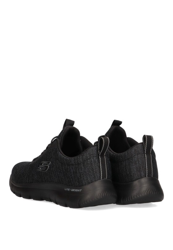Deportivo de hombre SKECHERS 232697 negro textil  suela plana
