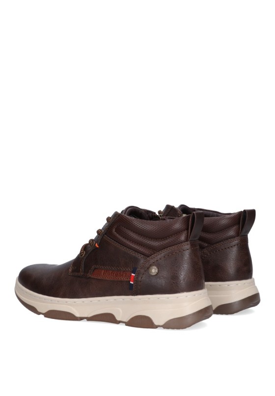 Botin de hombre REFRESH 172142 marron sintetico suela plana