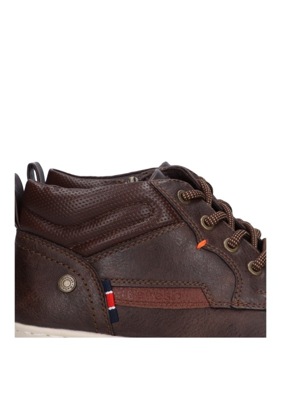 Botin de hombre REFRESH 172142 marron sintetico suela plana