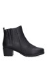 Botin de mujer VALERIAS 9544 negro piel tacón medio