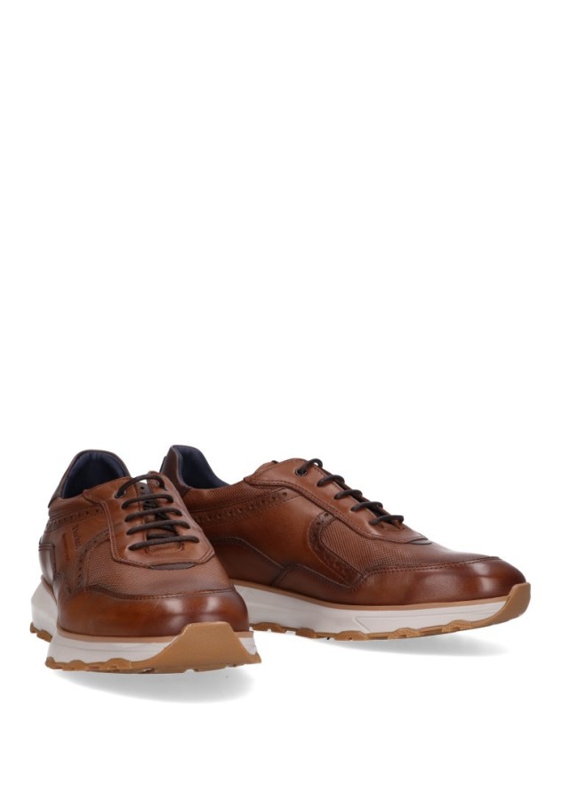 Deportivo de hombre FLUCHOS f2082 camel piel suela plana