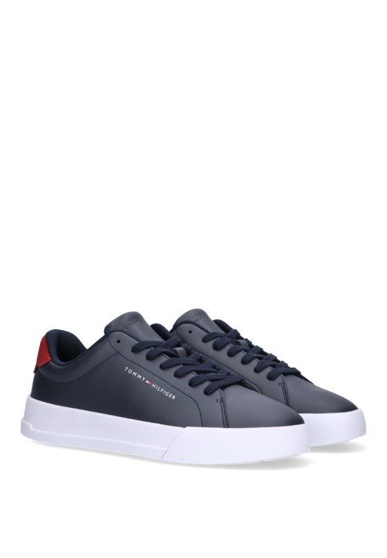 Deportivo de hombre TOMMY HILFIGER fm0fm05297 marino piel suela plana